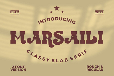 FREE BOLD SERIF - MARSAILI FONT display font