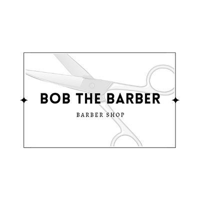 Barbershop Logo 3d animation branding graphic design logo motion graphics ui