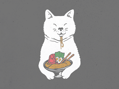 Cute Cat Eating Ramen animal bowl cat eat egg fast food feline food fur japanese kitten kitty mammal meow noodle pet ramen spaghetti