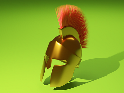 Spartan Helmet - 3D Project 3d design graphic design illustration