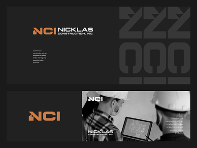 NCI - Nicklas Construction, Inc. branding building character constructions design designmark graphic design icon logo logogram logomark monogram nci realestate symbol vector
