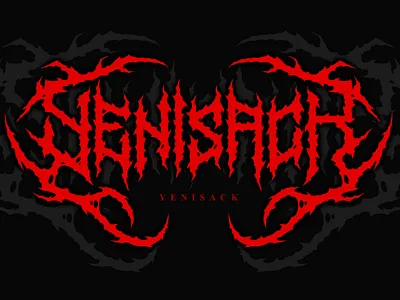 (Free) YENISACK | Black Metal Font freefont logo satanic typography