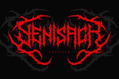 (Free) YENISACK | Black Metal Font freefont logo satanic typography