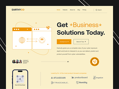Business Solution Web Header Design agency branding business company consulting earthycolor graphic design modern mrinmoy trendy ui ux website
