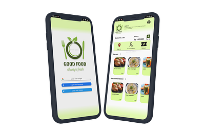 Good Food app design figma graphic design illustration ui ux