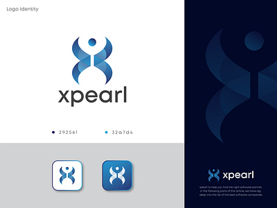 Modern, Minimalistic Xpearl Logo Design 99 design brand identity brand mark branding creative logo full branding logo logo brand logo design minimal logo modern logo pearl logo popular logo professional logo typography unique logo vector visual identity x icon x logo