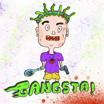 Doodle- Baby Gangsta!!! art design digital art digital drawing doodle illustrator procreate