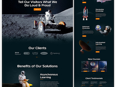 Space website design cosmos cosmos exploration dark mode design galaxy illustration interface modern planets planets exploration simple solar system solar system exploration space space exploration space exploration website ui uiux ux website