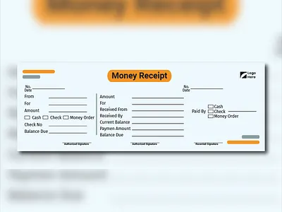 Money Receipt Design graphic design illustration money receipt money receipt design print item
