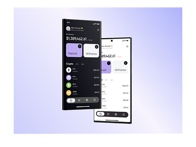 Crypto Wallet Mobile Homepage Design Practice app ui wallet