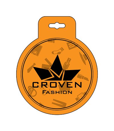 CROVEN FASHION HANGTAG & HEADERCARD branding design graphic design illustration logo typography vector