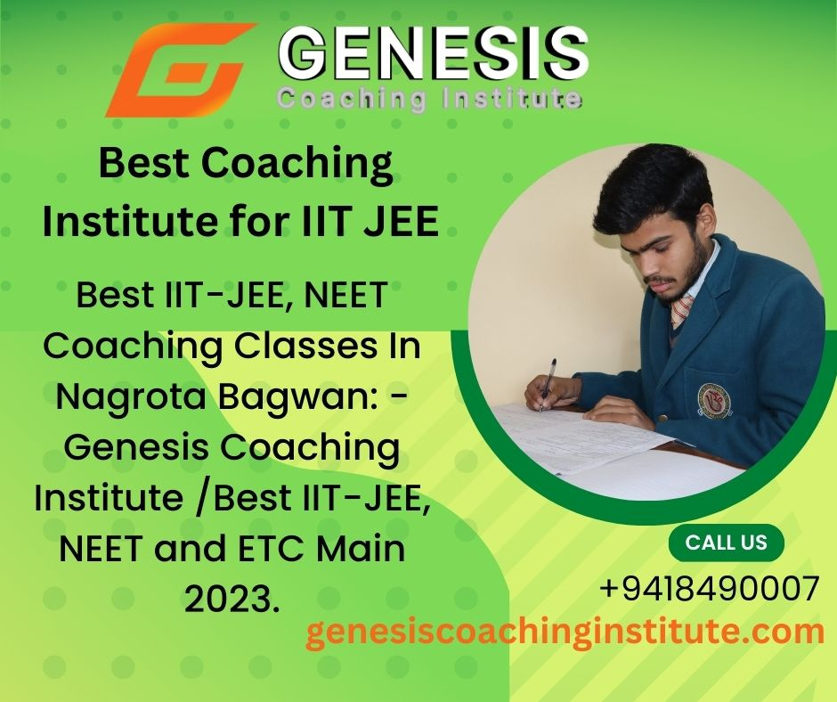 Best Coaching Institute for IIT JEE by Genesis Coaching Institute on Dribbble