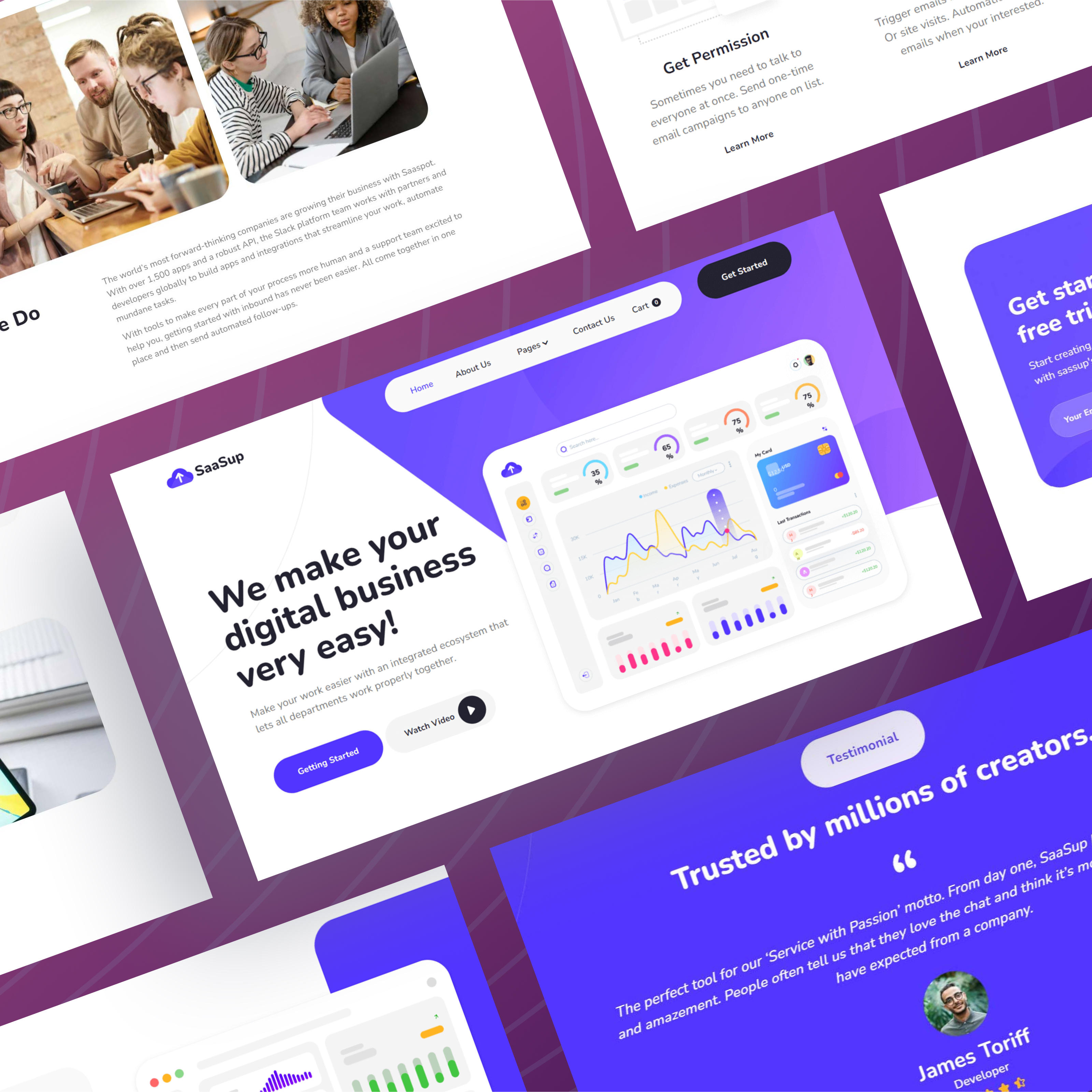 Best SaaS Webflow Website Premium Template Design By VictorFlow On Dribbble