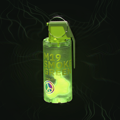 Just transparent grenade 3d animation cycles grenade modeling peace render texturing