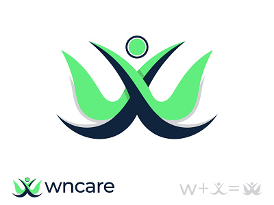 Wncare logo abstract app icon logo brand branding creative logo crypto design flat logo identity illustration letter logo letter w logo logo design logo designer logotype modern logo nft unique logo unused