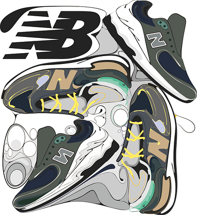 my shoes animation art branding design graphic design illustration illustrator logo nb new balance popart shoes shoes ilustration skate vector