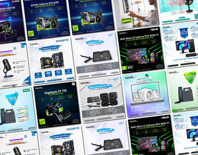 Computer and IT Accessories Social Media Post Design computer poster finger print machine poster graphics card post ip phone poster design it accessories poster it accessories social media post microphone poster design social media post