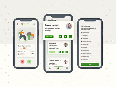 WorkWise product design ui ux