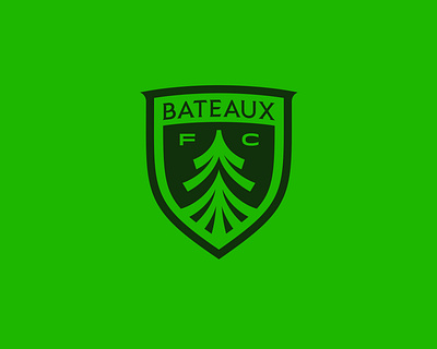 Bateaux FC badge branding crest graphic design logo soccer type