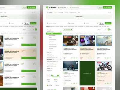 Ads Listing Browse Page - Adriver ad browse page ad listing branding browse page clean design design designerzafor directory listing figma filter illustration listing browse listing browse page listing page logo page ui search templatecookie ui ui design