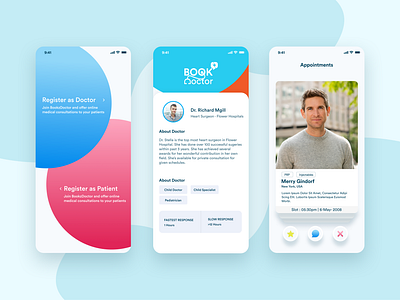 Online Doctor Consultation App 2 adobe xd figma mobile app design ui ux