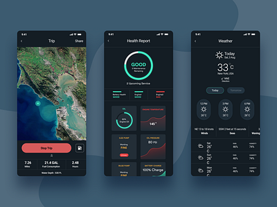 Ship Tracking App adobe xd figma mobile app prototyping ui ux wireframing