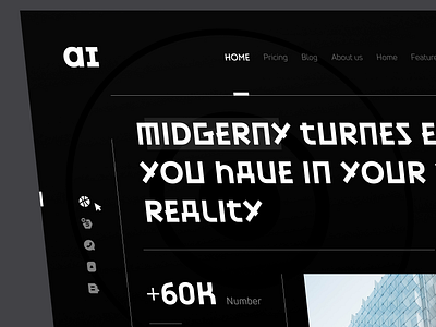 Ai website ai app appdesign hero midgerny ui undersign ux uxdesign web website