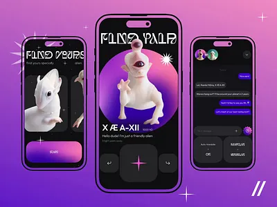 Alien Dating Mobile IOS App android animation app app design app interaction dashboard dating dating app design ios mobile mobile app mobile ui motion online search social app tinder ui ux