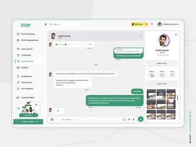 RM DASHBOARD Redesign ak art57 arshad khan chat app chat app ui chat ui chating application figma design redesign uiux web chat uiux