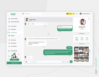 RM DASHBOARD Redesign ak art57 arshad khan chat app chat app ui chat ui chating application figma design redesign uiux web chat uiux