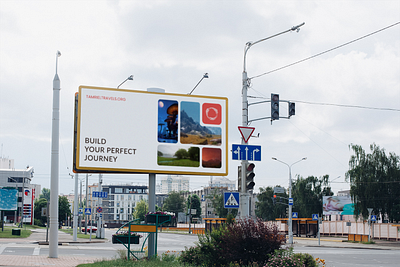 Tamriel travel agency billboard ad billboard design graphic design