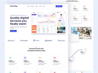 Digital Agency Landing Page 2 ui ux design web design