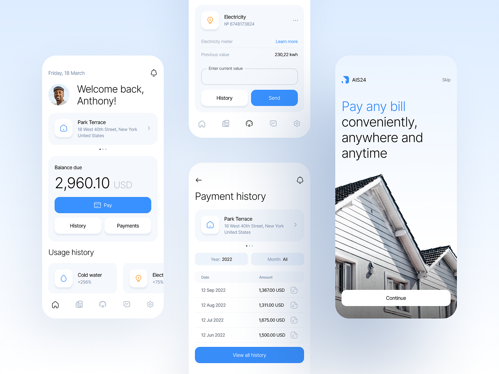 AIS Manage Property Mobile App by Anton Avilov for Anthony's Lab on
