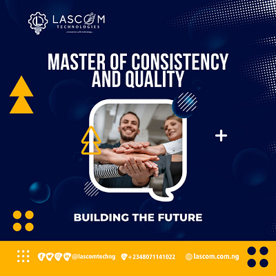 Social Media Post for Lascom Technology branding graphic design