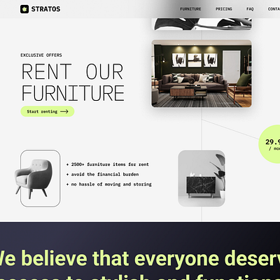 Stratos furniture furniture renting