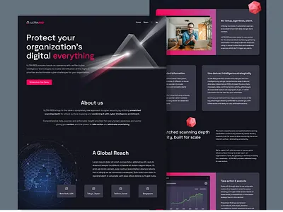 Cyber Security Assessment Company branding clean cybersecurity design minimal ui website
