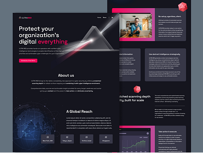 Cyber Security Assessment Company branding clean cybersecurity design minimal ui website