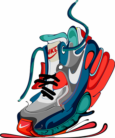 nike 3d animation art branding design graphic design illustration illustrator logo motion graphics nike popart skateboarding ui vector