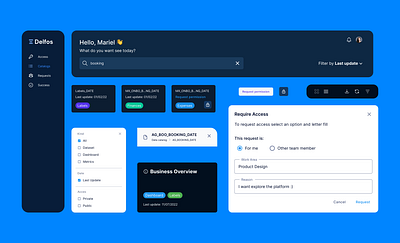 Data Catalog - components design grid layout minimal simple ui ux web