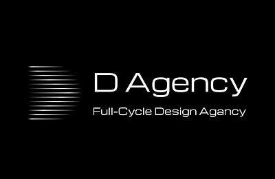 The D Agency: "Full-Cycle Design Agency Logo Motion" animated logo animation black and white branding design design agency gradient graphic design logo minimal design motion motion graphics