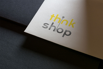 Think Shop Logo adobe adobe illustrator adobe photoshop advertising animation branding design graphic design illustration logo logo design mokup think think shop typography ui