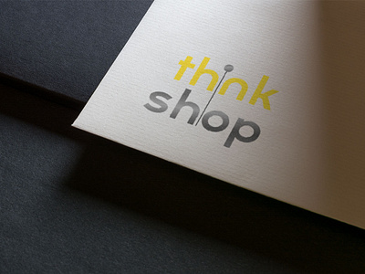 Think Shop Logo adobe adobe illustrator adobe photoshop advertising animation branding design graphic design illustration logo logo design mokup think think shop typography ui