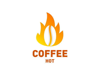 COFFEE COMBINATION WITH FIRE app branding coffee design drink fire graphic design hot icon illustration logo ui ux vector