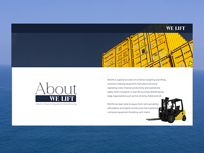 WeLift Landing Page aftereffects animation bison bison jacks branding container lifting creative graphic design interactive interactive landing page landing page motion graphics parallax ui web page website website design