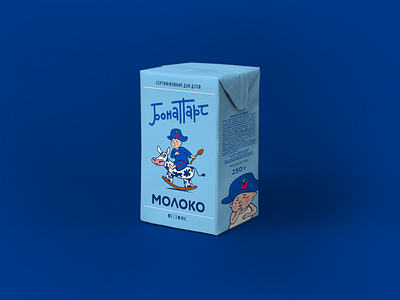 Bonaparte Baby Food brand design branding cartoon character cow dairy design graphic design identity illustration label design lettering logo logotype mark mascot milk package design packaging packaging design