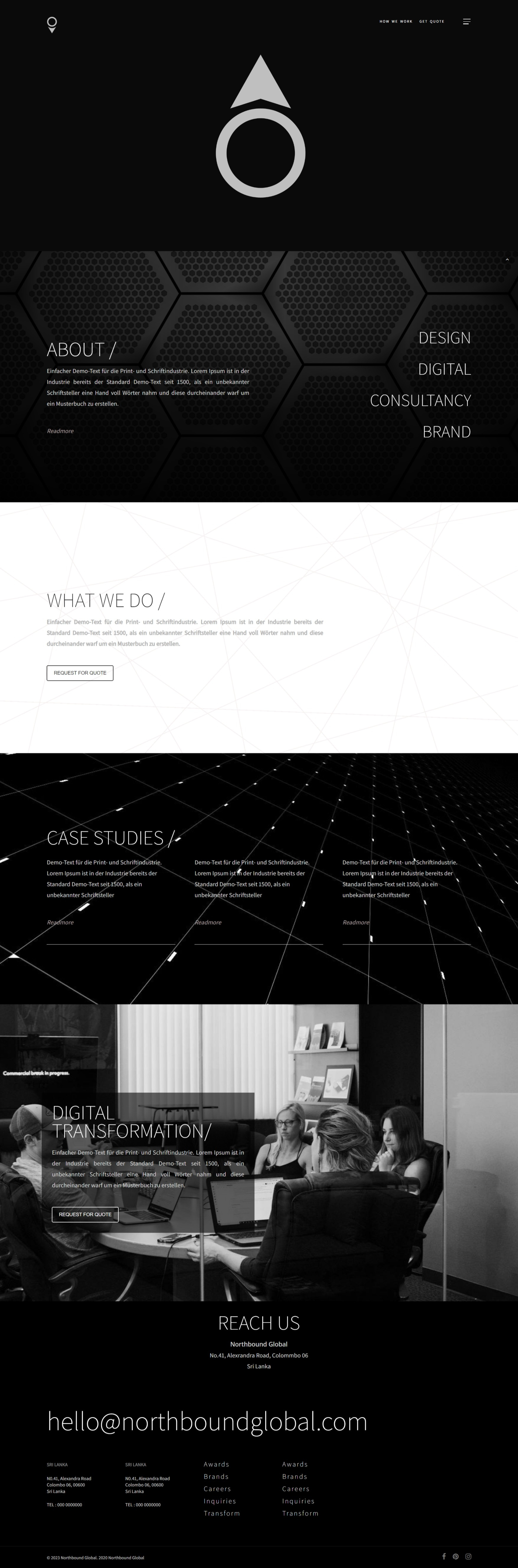 Custom website for a Digital Company branding custom design ui web application wordpress