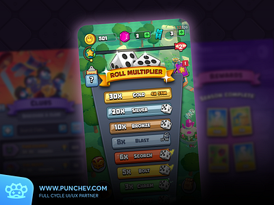 Prize Kingdoms - Game UI branding design gameui gui icons illustration interface logo punchev ui userinterface ux