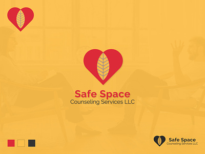 Safe Space | Counseling Services | Logo branding counseling logo counseling service design graphic design graphic design inspiration heart logo illustration leave logo logo logo design logo inspiration pictorial mark safe space vector