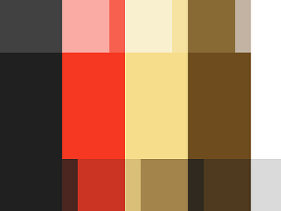 D3 Cafe & Restro - brand colour palette design.... black brand design brand palette branding brown cafe branding colors colour palette colourful colours design graphic design red retro yellow