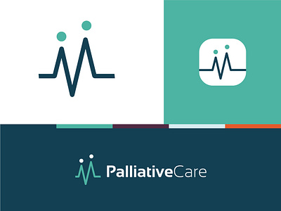 Palliative Care App brand identity logo logo mark